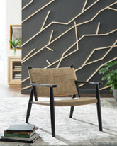 Bay Furniture Gallery - Ashley Furniture - Halfmore Accent Chair - Accent Chair / Black/Natural - A3000672